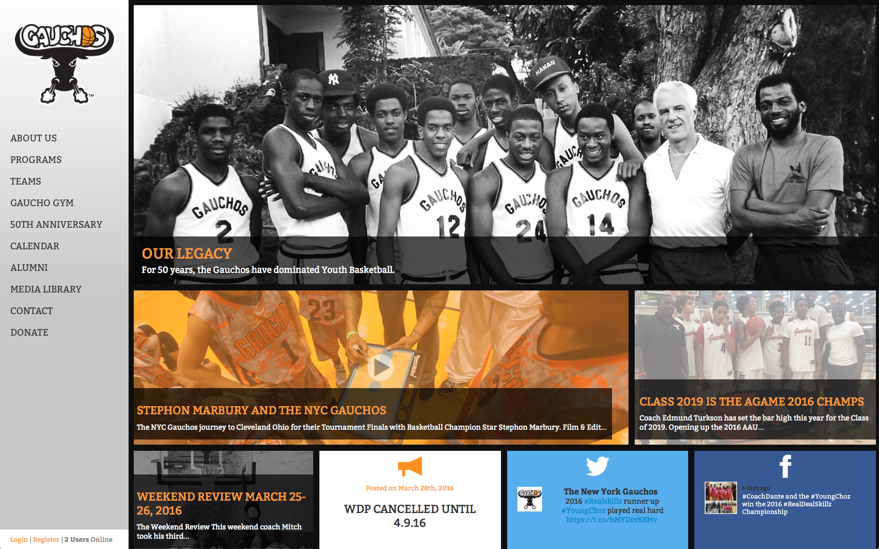 New York Gauchos Website